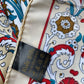 Duża chusta w orientalne wzory 100% jedwab (różne kolory)